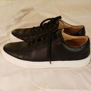 Men Greats Royale Black Leather Sneakers sz 10
